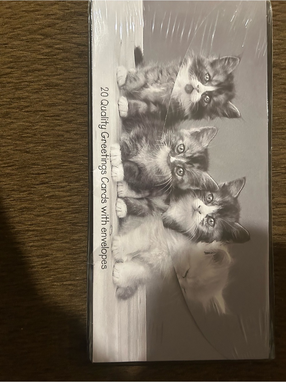 Source Unknown Gray Kitten Greeting Cards Pack